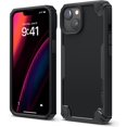 thumbnail image 1 of elago Armor for iPhone 14 Case 6.1 Inch - US Military Grade Drop Protection, Heavy-Duty Protective, Carbon Fiber Texture, Tough Rugged Design [Black], 1 of 7