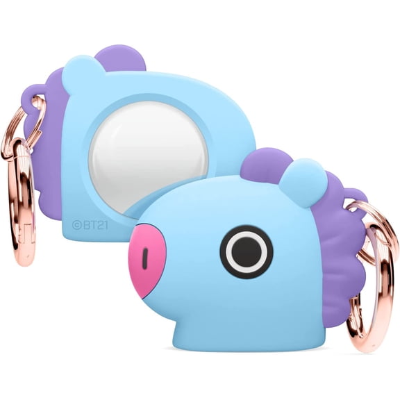 elago BT21 Silicone Case Compatible with AirTag Case, Compatible with Air Tag Keychain - Drop Protection, Track Keys, Backpacks, Purses, Tracking Tag Not Included [MANG] [Official Merchandise]