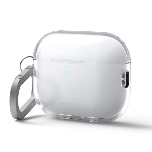 elago Clear Case Compatible with AirPods Pro 3 Case Clear Cover - Carabiner Included, Reduced Yellowing, Shockproof, Full Protection, Soft TPU, Wireless Charging (Transparent)