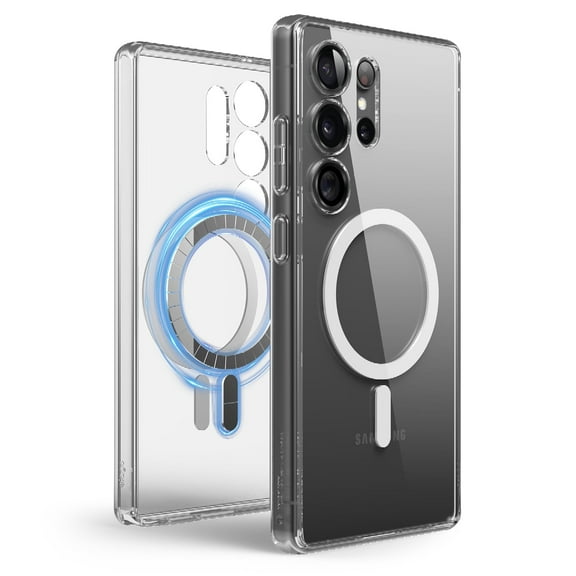 elago Compatible with Samsung Galaxy S25 Ultra Case - Magnetic Hybrid Clear Case, Strong Magnetism, Protective Cover, PC/TPU Hybrid Technology, Shockproof Bumper, 6.8" (Clear)