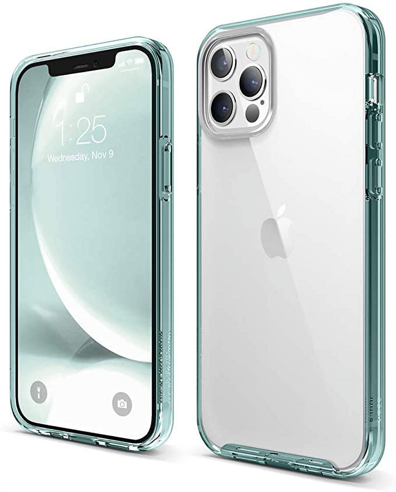 elago Compatible with iPhone 12 Case, iPhone 12 Pro Case - Hybrid Clear  Case for iPhone 12, Hybrid Clear Case for iPhone 12 Pro 6.1 Inch,  Shockproof Bumper Cover Protective Case [Mint Green] - Walmart.com, image size:1358x1686