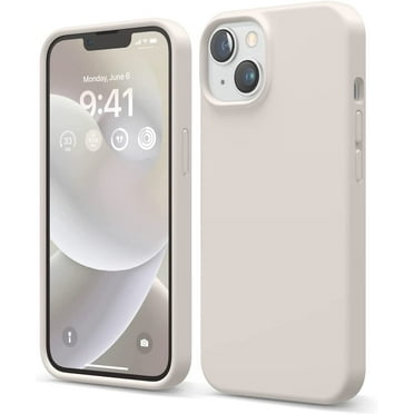 elago Compatible with iPhone 14 Case, Liquid Silicone Case, Full Body Protective Cover, Shockproof, Slim Phone Case, Anti-Scratch Soft Microfiber Lining, 6.1 inch (Stone)