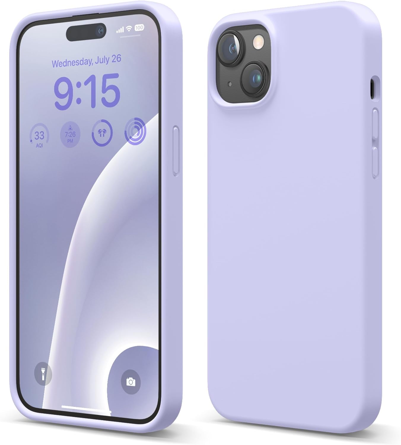 elago Compatible with iPhone 15 Pro Case, Liquid Silicone Case, Full Body  Protective Cover, Shockproof, Slim Phone Case, Anti-Scratch Soft Microfiber