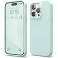 thumbnail image 1 of elago Compatible with iPhone 15 Pro Case, Liquid Silicone Case, Full Body Protective Cover, Shockproof, Slim Phone Case, Anti-Scratch Soft Microfiber Lining, 6.1 inch (Mint), 1 of 7