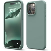 elago Compatible with iPhone 15 Pro Max Case, Liquid Silicone Case, Full Body Protective Cover, Shockproof, Slim Phone Case, Anti-Scratch Soft Microfiber Lining, 6.7 inch Midnight Green