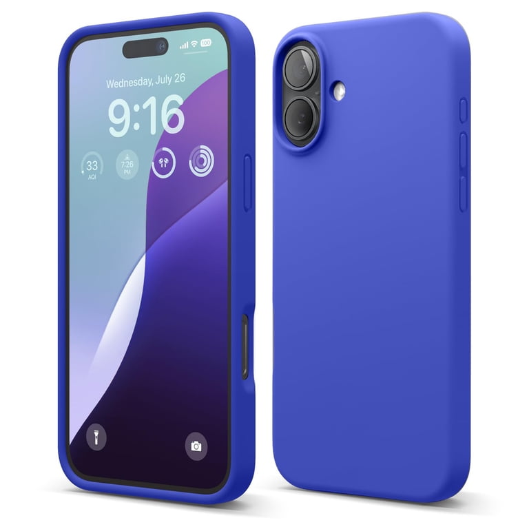 Elago Compatible with iPhone 16 Plus Case, Premium Liquid Silicone Case, Full Body Protective Cover, Shockproof, Slim Design, Anti-Scratch Soft