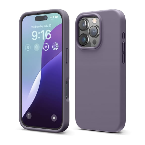 elago Compatible with iPhone 16 Pro Max Case, Premium Liquid Silicone Case, Full Body Protective Cover, Shockproof, Slim Phone Case, Anti-Scratch Soft Microfiber Lining, 6.9 inch (Black)