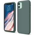 thumbnail image 1 of elago Compatible with iPhone 11 Case, Premium Liquid Silicone [Midnight Green], 1 of 8