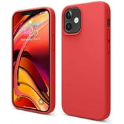 elago Compatible with iPhone 12 Mini Case, Liquid Silicone Case, Full Body Protection (Screen & Camera Protection) for iPhone 12 5.4 Inch (Red)