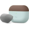 thumbnail image 1 of elago Duo Case Designed for Apple AirPods Pro Case, 2 Caps + 1 Body [ Dark Brown, Medium Grey + Baby Mint ], 1 of 7
