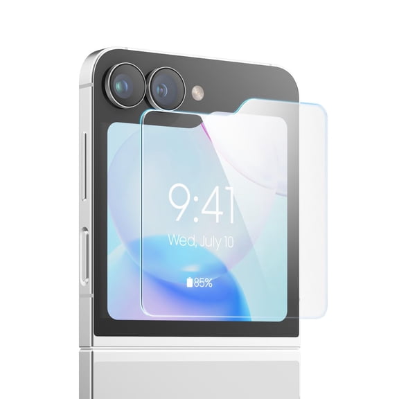 elago Flex Window Glass Screen Protector Compatible with Samsung Galaxy Z Flip 6, Z Flip 5 - Anti-Fingerprint, Shatter-Proof, Scratch Protection, Crystal Clear Clarity, Bubble-Free