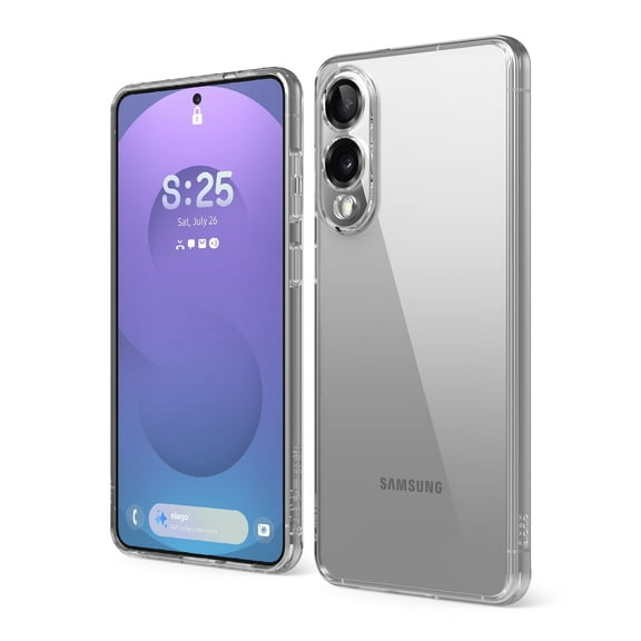 elago Hybrid Clear Case Compatible with Samsung Galaxy S25 Edge, Protective and Precise Cover with PC/TPU Technology, Slim Fit, Shockproof (Transparent)