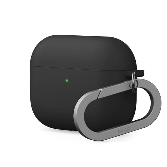 elago Liquid Hybrid Case Compatible with AirPods Pro 3 Case Cover - Triple Layer Protection, Keychain Included, Wireless Charging, Shock Resistant (Black)