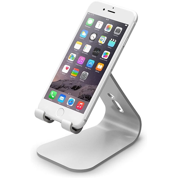 elago M2 Stand (Silver) Durable Aluminum, Made for Video Calls iPhones, Galaxy, and All Smart Phones