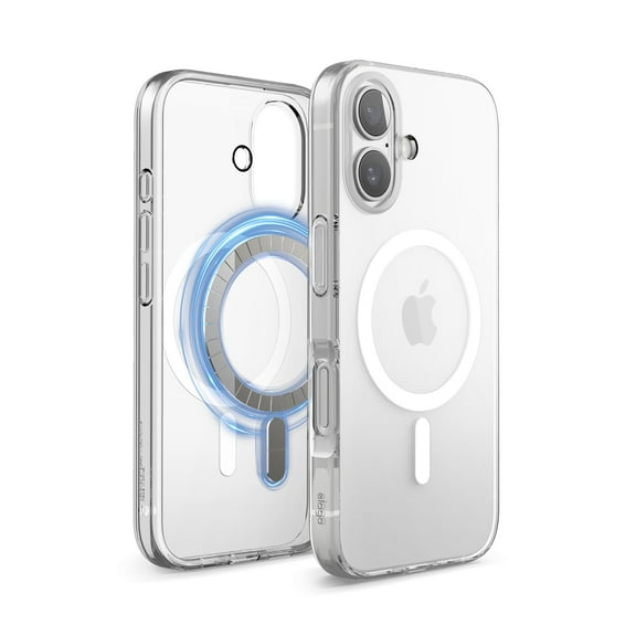elago Magnetic Hybrid Clear Case Compatible with iPhone 16 Case Cover 6.1" - Compatible with MagSafe, PC + TPU Hybrid Technology, Shockproof bumper, Raised Camera Protection (Clear)