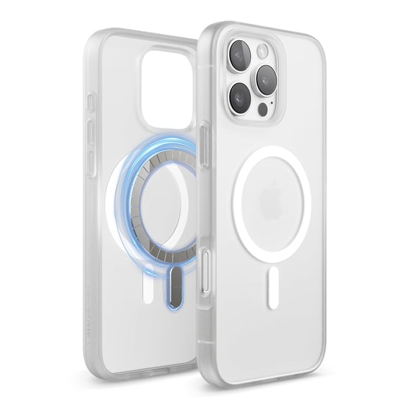 elago Magnetic Hybrid Clear Case Compatible with iPhone 16 Pro Max Case Cover 6.9" - Compatible with MagSafe, PC + TPU Hybrid Technology, Shockproof bumper, Raised Camera Protection (Matt Clear)