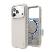elago Magnetic Ridge for iPhone 17 Pro Case, Premium Magnetic Silicone Case, Compatible with MagSafe, Liquid Silicone Material, Protective Cover, Shockproof, Slim Phone, 6.3 inch (Stone)