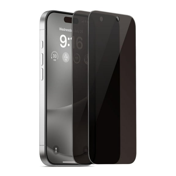 elago Privacy Glass  Screen Protector Compatible with iPhone 16 - Protect Privacy, Tempered Glass, Shatter-Proof, Scratch Protection