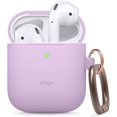 thumbnail image 1 of elago Silicone Case with Keychain Designed for Apple AirPods Case, Front LED Visible [ Lavender ], 1 of 6