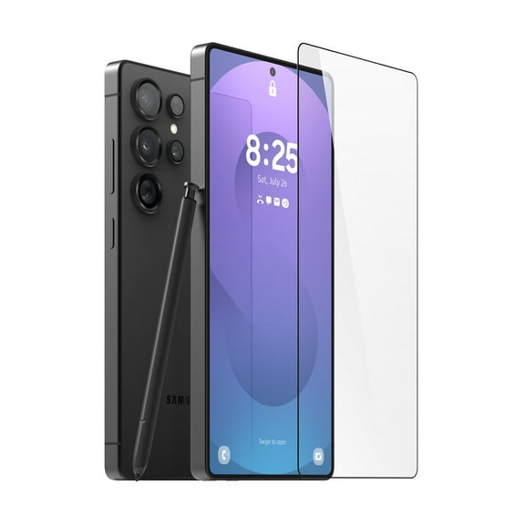 elago Tempered Glass+ Screen Protector Compatible with Samsung Galaxy S25 Ultra, Curved Full Coverage, Anti-Fingerprint, Shatter-Proof, Scratch Protection, Crystal Clear Clarity