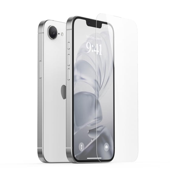 elago Tempered Glass+ Screen Protector Compatible with iPhone 17e & 16e - Crystal Clear Clarity, Shatter-Proof, Scratch Protection, Bubble-Free