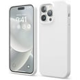 thumbnail image 1 of elago iPhone 14 Pro Max Case, Liquid Silicone Case, Full Body Protective Cover, Shockproof, Slim Phone Case, Anti-Scratch, 6.7 inch (White), 1 of 8