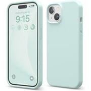elago iPhone 15 Case, Liquid Silicone Case, Full Body Protective Cover, Shockproof, Slim Phone Case, Anti-Scratch Soft Microfiber Lining, 6.1 inch Mint