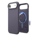 thumbnail image 1 of elago for iPhone Air Case, Premium Magnetic Silicone Case, Compatible with MagSafe, Liquid Silicone Material, Protective Cover, Shockproof, Slim Phone, 6.6 inch (Deep Lavender), 1 of 5
