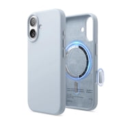 elago for iPhone 17 Case, Premium Magnetic Silicone Case, Compatible with MagSafe, Liquid Silicone Material, Protective Cover, Shockproof, Slim Phone, 6.3 inch Light Blue