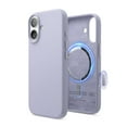 thumbnail image 1 of elago for iPhone 17 Case, Premium Magnetic Silicone Case, Compatible with MagSafe, Liquid Silicone Material, Protective Cover, Shockproof, Slim Phone, 6.3 inch (Purple), 1 of 5