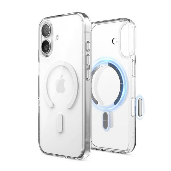 elago for iPhone Case, Magnetic Hybrid Transparent Slim Case, Compatible with MagSafe, PC + TPU Hybrid Technology, Shockproof Protective Cover, 6.3 inch