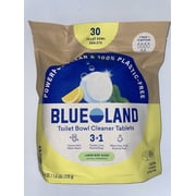 Blueland Toilet Bowl Cleaner Tablets, Lemon Mint Scent, 30 Count, Plastic-Free Cleaning Tablets, 3-in-1 Hard Water & Limescale Remover