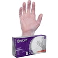 thumbnail image 1 of elara FED202 Digifit Eco Friendly Elastipolymer Hybrid Glove, Phthalate Free, PVC Free, BPA Free, Latex Free, Powder Free, Food Service, Industrial, Janitorial, Medium, Clear, Case of 1000,White, 1 of 4