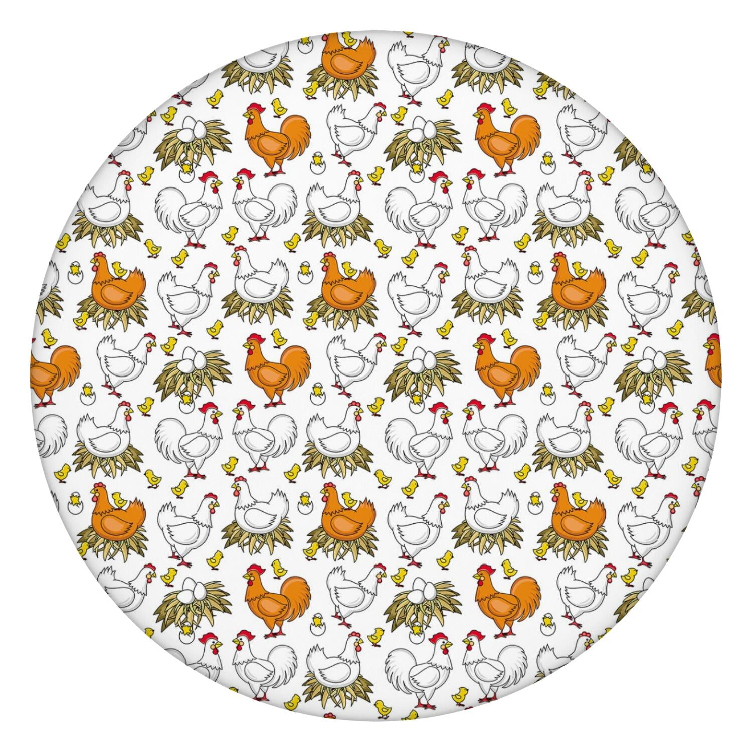 elastic drawstring patio table cover 44 inch round tablecloth snug fit