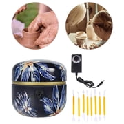 electric Pottery Machine, Small Pottery Machine, Adjustable Clay Forming Machine Dark blue