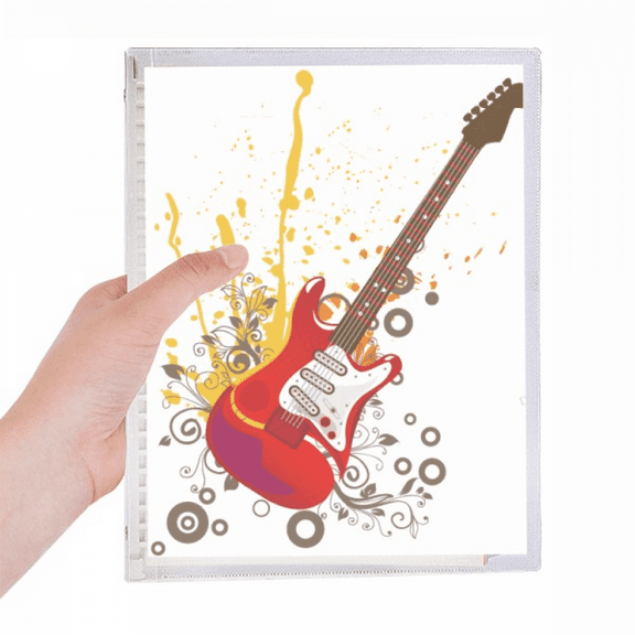 electric guitar jazz music culture notebook loose diary refillable journal statiry
