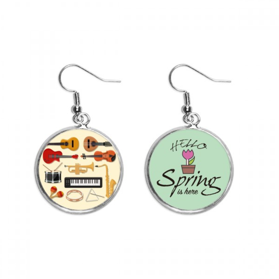 electric piano tromb guitar music decoration dangle season sp earring jewelry