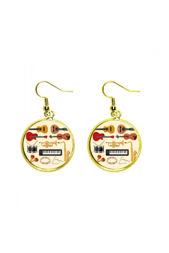 electric piano tromb guitar music earring dangle en drop earring jewelry woman