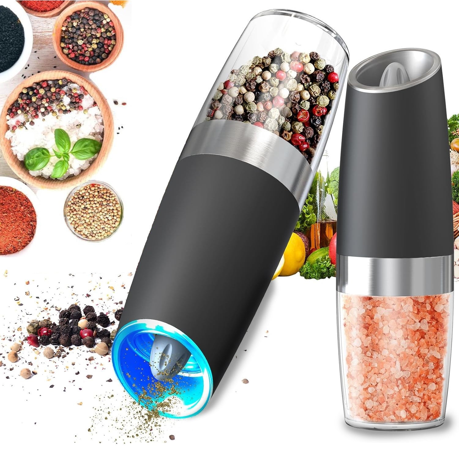 BN-LINK Gravity Electric Pepper and Salt Grinder