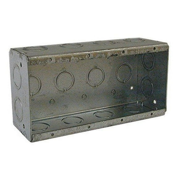 electrical box, masonry, 63.5 cu in, 4 gang