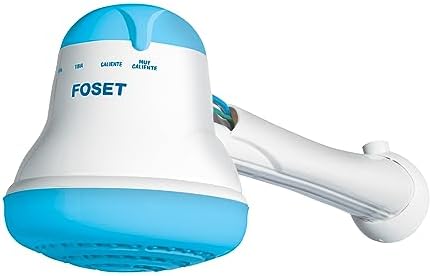 electrical shower, 4 temperatures, blue