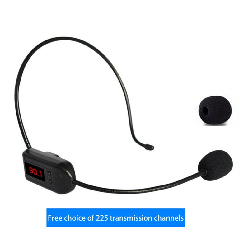 electronics Portable FM Wireless Headset Microphone Handsfree Megaphone Mic for Teaching Lectures Meetings Walkman and headphones Walmart