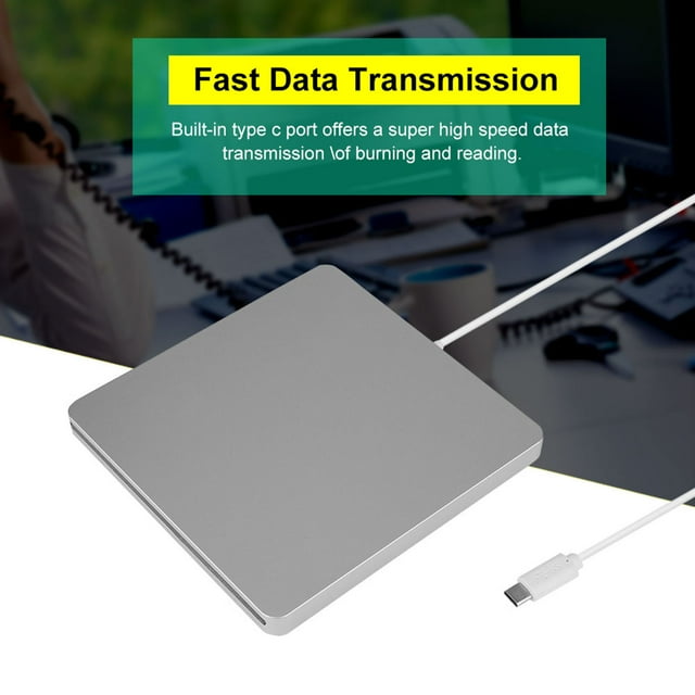 electronics Type C External DVD Burner Quiet Onebutton Burning Slot in