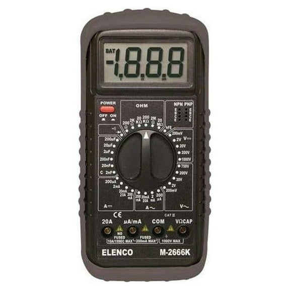 elenco deluxe full function digital multimeter kit [ m-2666k ]