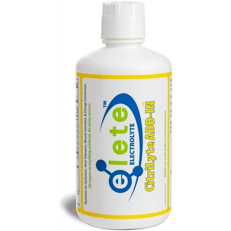 elete CitriLyte Electrolyte Add-in Hydration Drops | Sodium, Magnesium, Potassium | Slight Lemon Flavor, All Natural | Leg and Muscle Cramp Relief | Transform Any Drink into a Sports Drink, 32 oz