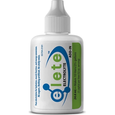 elete – Electrolyte Add-In – 1 Pocket Bottle – 4 Essential Electrolytes Concentrate – All Natural – Transforms Any Drink into a Sports Drink – 24.6mL