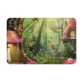 elf Forest Scene Bathroom anti slip bath mat, living room durable