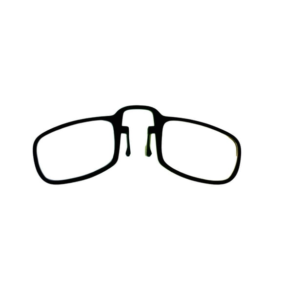 eli k Unisex Reading Glasses Black Templess Rectangle Metal E805. 2.5