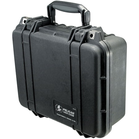 elican Protector 1400 Series Accessory Case with Pick N Pluck Foam for Electronics, Black