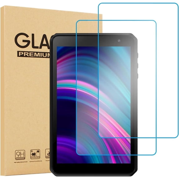 elitegadget 2-Pack Glass Screen Protector For BLU M8L 2022/2021 8" Tablet / BLU M8L PLUS 8 Inch Tablet 2022 Released - Tempered Glass Film High Definition 9H Hardness